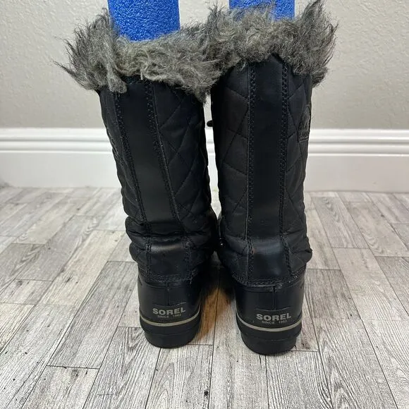 Sorel Tofino II Lace Up Black Winter‎ Snow Boots Women’s Size 8 Waterproof