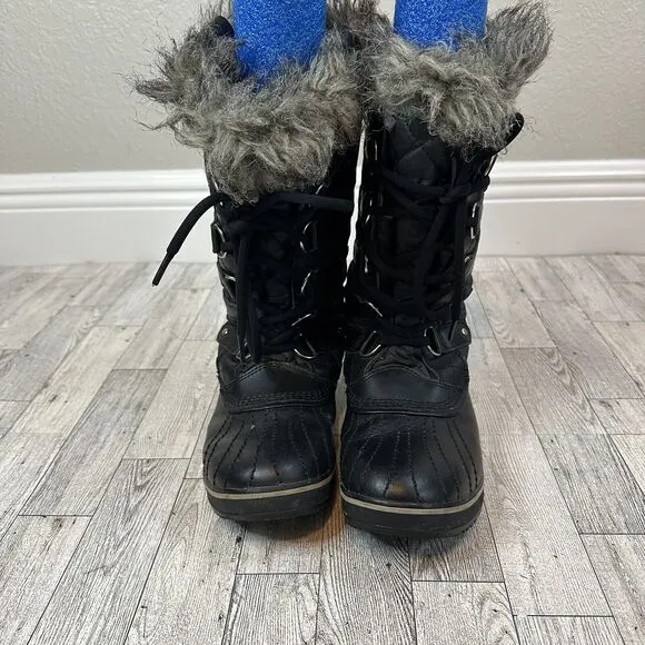 Sorel Tofino II Lace Up Black Winter‎ Snow Boots Women’s Size 8 Waterproof