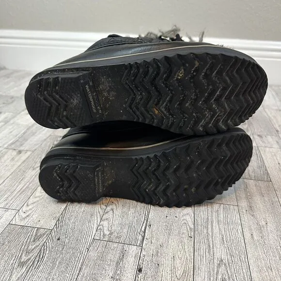 Sorel Tofino II Lace Up Black Winter‎ Snow Boots Women’s Size 8 Waterproof