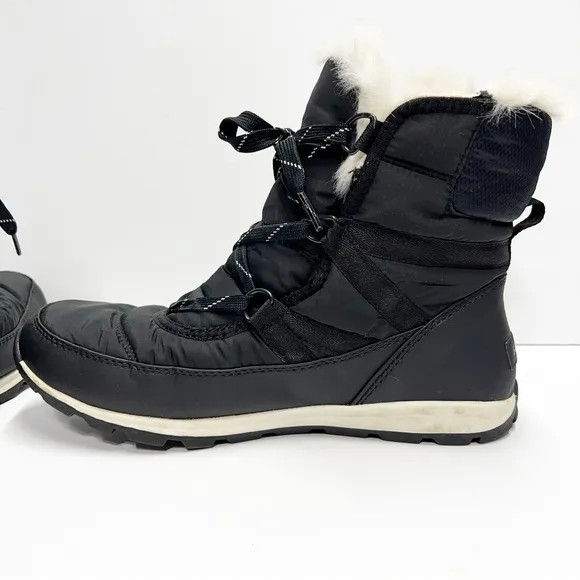 Sorel Whitney II Short Lace Waterproof Winter Snow Boots 10.5 Black NL2776-010