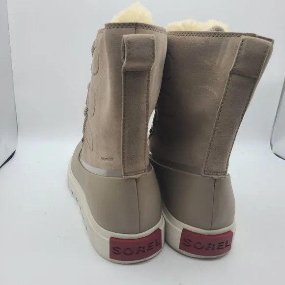 Sorel women boots Joan of Arctic Next Waterproof beige suede sz 10 new