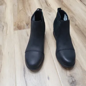 Sorel Women's Evie Pull On Black Ankle Boots Size 8.5