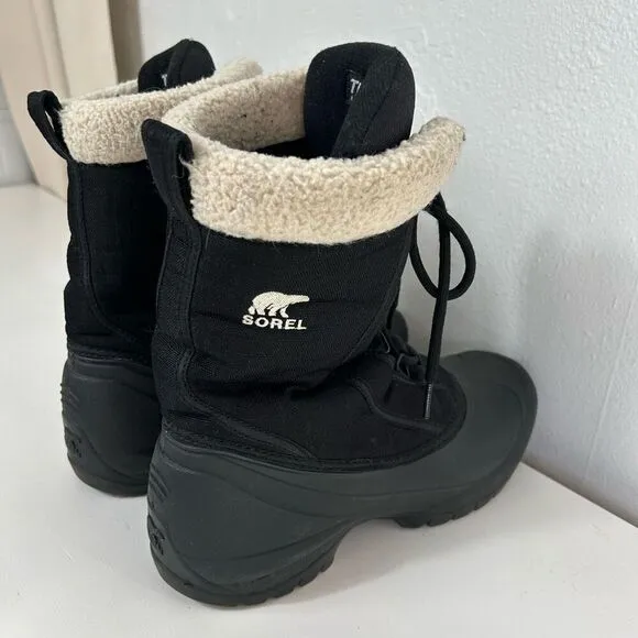 Sorel tall winter rubber snow boots size 9