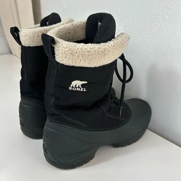 Sorel tall winter rubber snow boots size 9