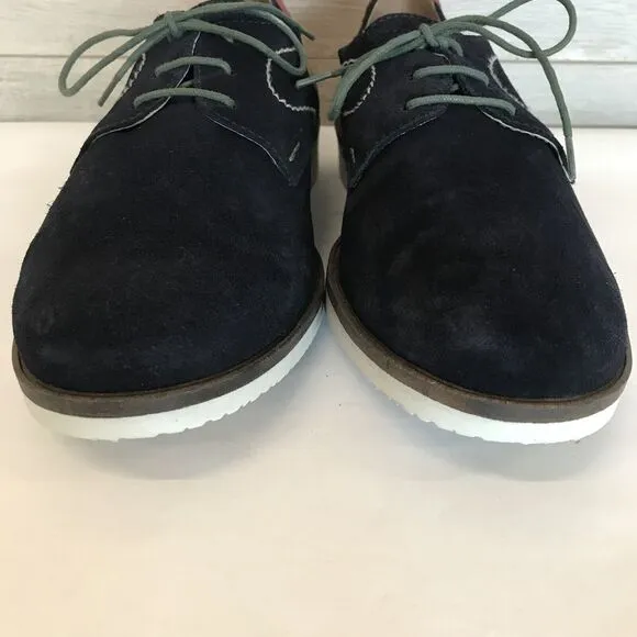 Sotoalto Navy Colorblock Suede Leather Oxford  Lace Up Shoes Men's EU 43 US 10