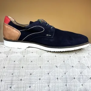 Sotoalto Navy Colorblock Suede Leather Oxford  Lace Up Shoes Men's EU 43 US 10