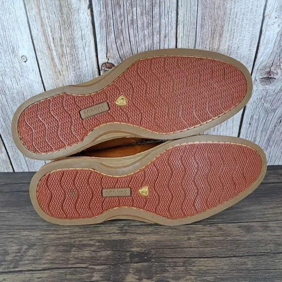 Sperry Gold Cup Leather Slip On Norfolk Penny Loafer Men's Sz 11 M Brown (VGC)