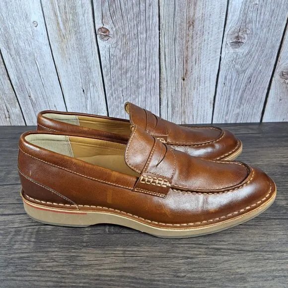 Sperry Gold Cup Leather Slip On Norfolk Penny Loafer Men's Sz 11 M Brown (VGC)