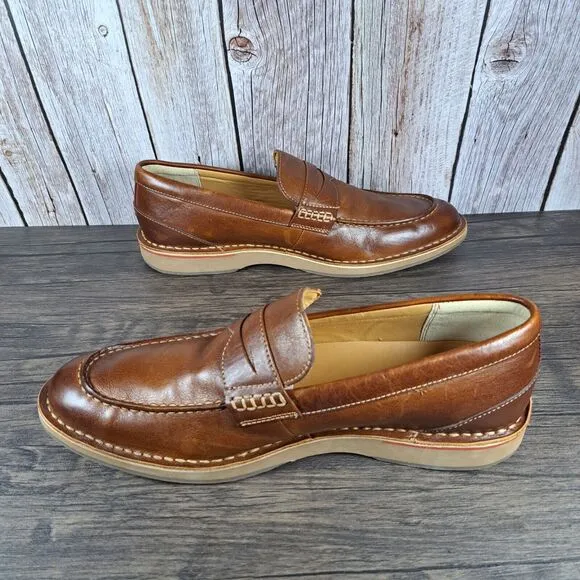 Sperry Gold Cup Leather Slip On Norfolk Penny Loafer Men's Sz 11 M Brown (VGC)