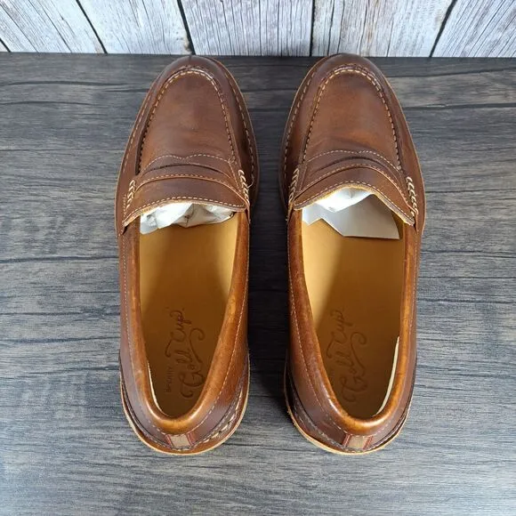 Sperry Gold Cup Leather Slip On Norfolk Penny Loafer Men's Sz 11 M Brown (VGC)
