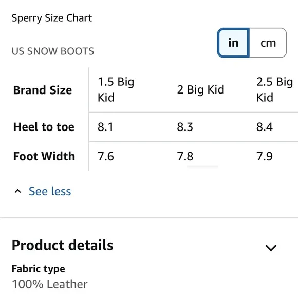 Sperry Saltwater Alpine Duck Boot in Cream White Child Size 2