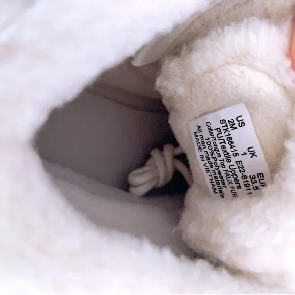 Sperry Saltwater Alpine Duck Boot in Cream White Child Size 2