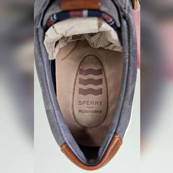 Sperry Women's Vulcanized Anchor Plushwave LTT Suede Sneaker Shoes 6.5