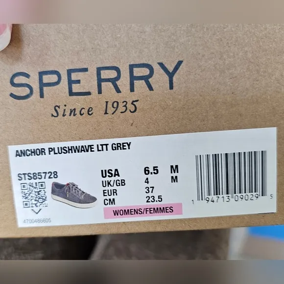 Sperry Women's Vulcanized Anchor Plushwave LTT Suede Sneaker Shoes 6.5