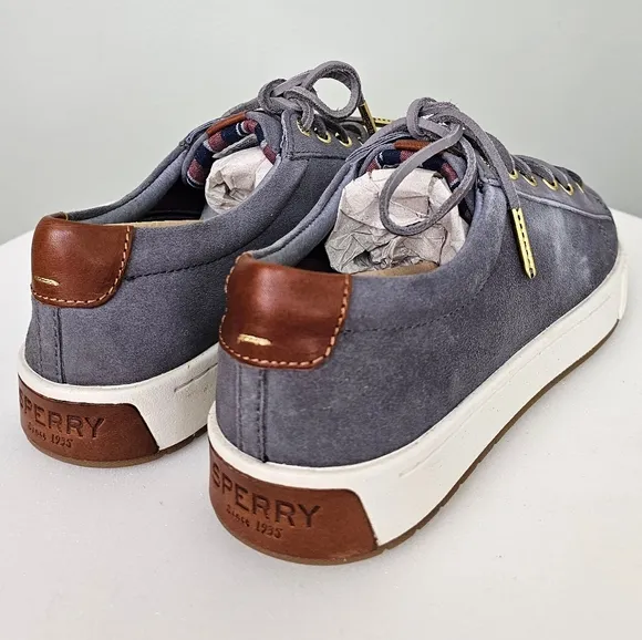 Sperry Women's Vulcanized Anchor Plushwave LTT Suede Sneaker Shoes 6.5