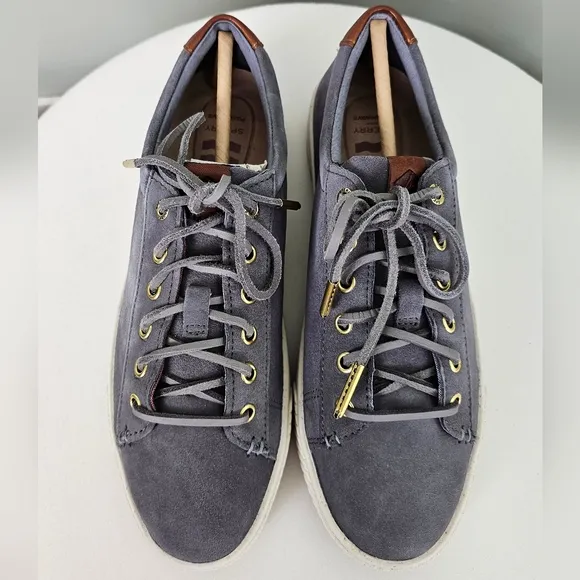 Sperry Women's Vulcanized Anchor Plushwave LTT Suede Sneaker Shoes 6.5