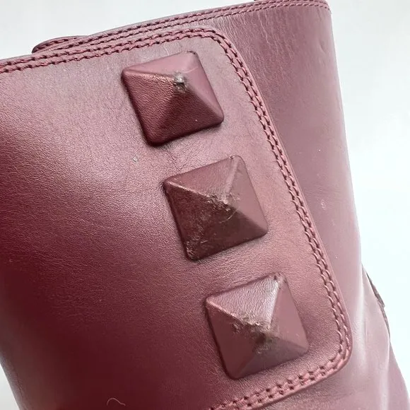 🌷❤️‍🔥SPRING SALE 🔥 FINAL PRICE🌷💥Valentino Garavani Burgundy Plum Boots 39
