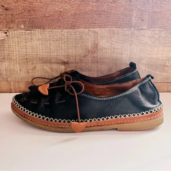 Spring Step Berna Genuine Leather Black Shoes