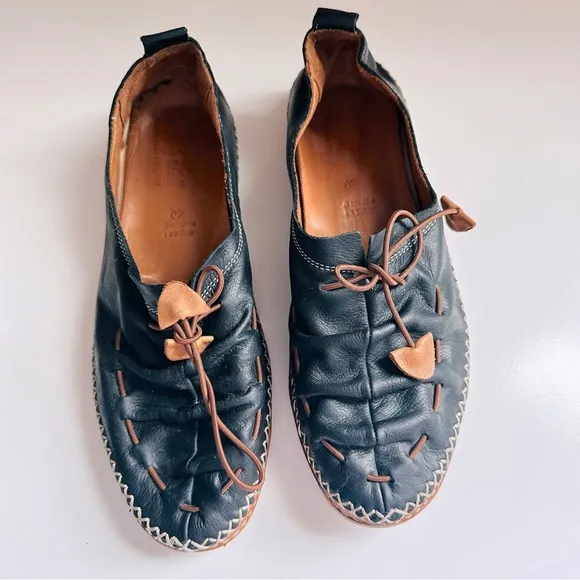 Spring Step Berna Genuine Leather Black Shoes