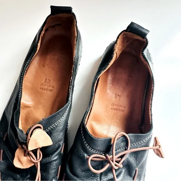 Spring Step Berna Genuine Leather Black Shoes