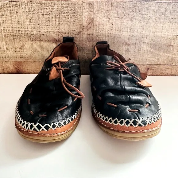 Spring Step Berna Genuine Leather Black Shoes