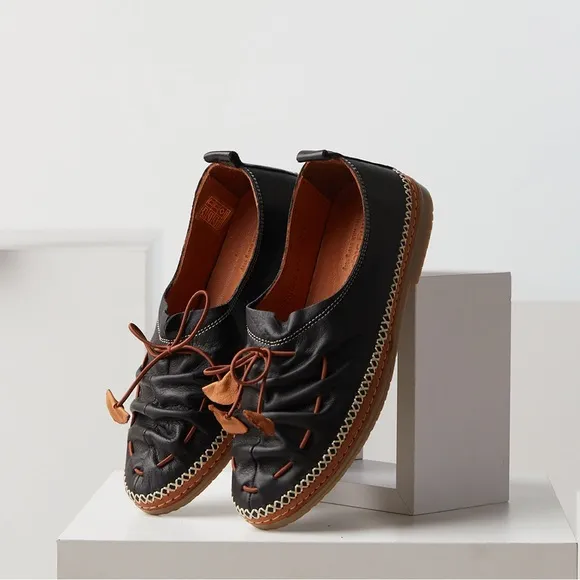 Spring Step Berna Genuine Leather Black Shoes