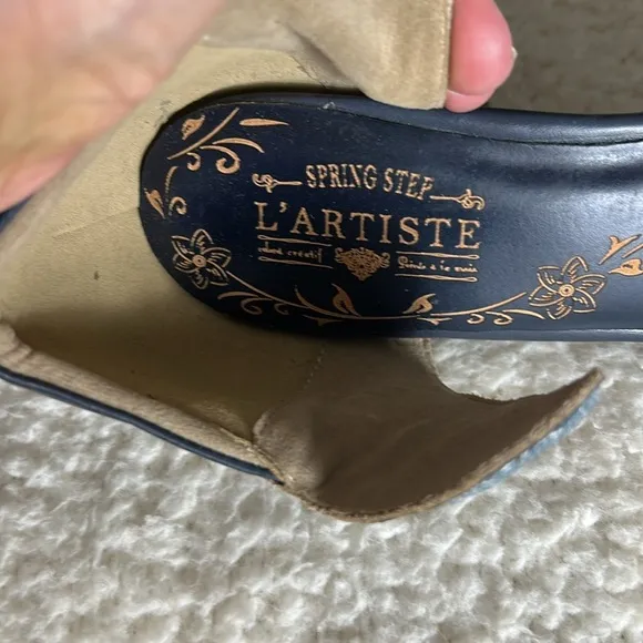 Spring Step L’Artiste Toolie Shoes in Blue Size 41