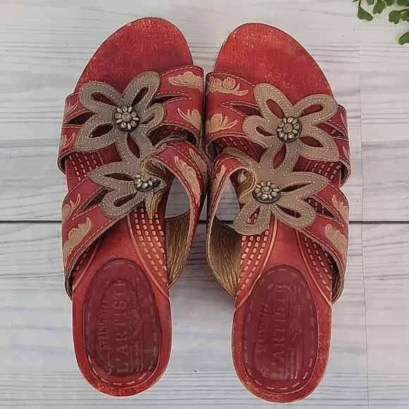 Spring Step Carlina L'artiste collection slide mules Size 40 (US 8.5)