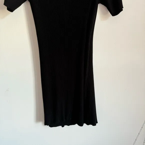 St. Agni Anais Wrap Dress In Black XL