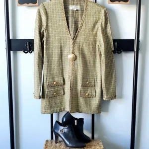 St John Evening by Marie Gray Gold Cardigan Size 6