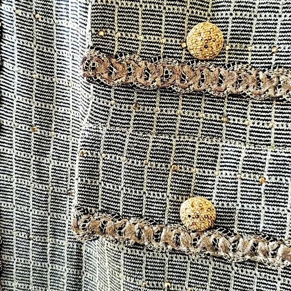 St John Evening by Marie Gray Gold Cardigan Size 6