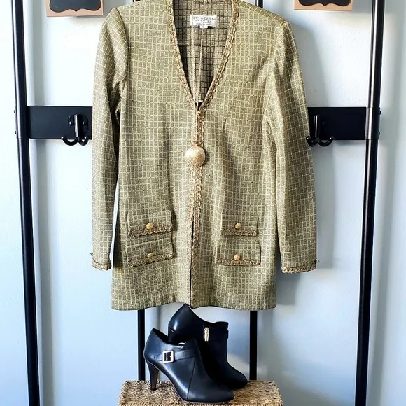 St John Evening by Marie Gray Gold Cardigan Size 6