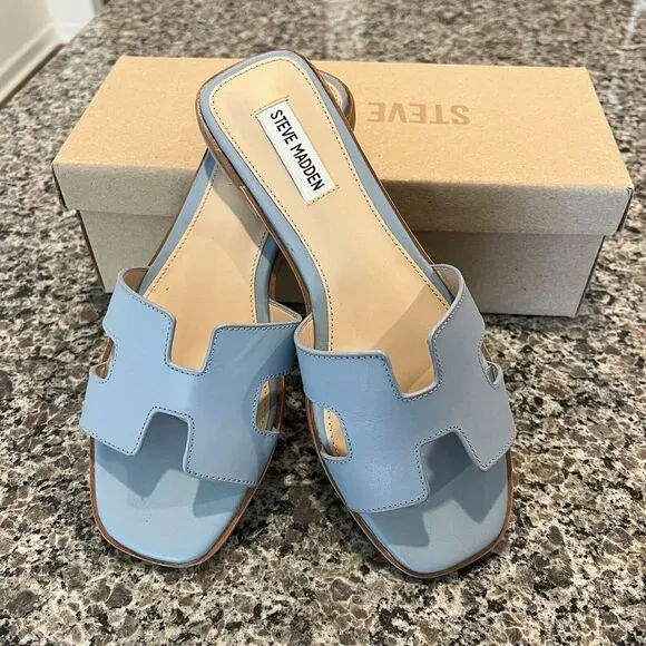 Steve Madden Hadyn Sandals Light Blue Size 8.5‎ NWT