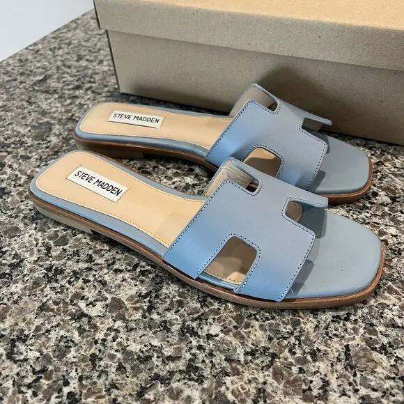 Steve Madden Hadyn Sandals Light Blue Size 8.5‎ NWT