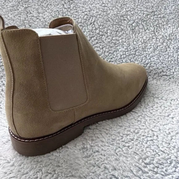 Steve Madden Men Highline Chelsea Boot Size 13 Sand Suede 100% Leather Shoes NEW