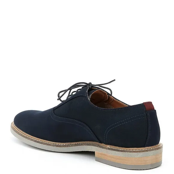 STEVE MADDEN Men's Navy Suede Oxford Dress Shoes