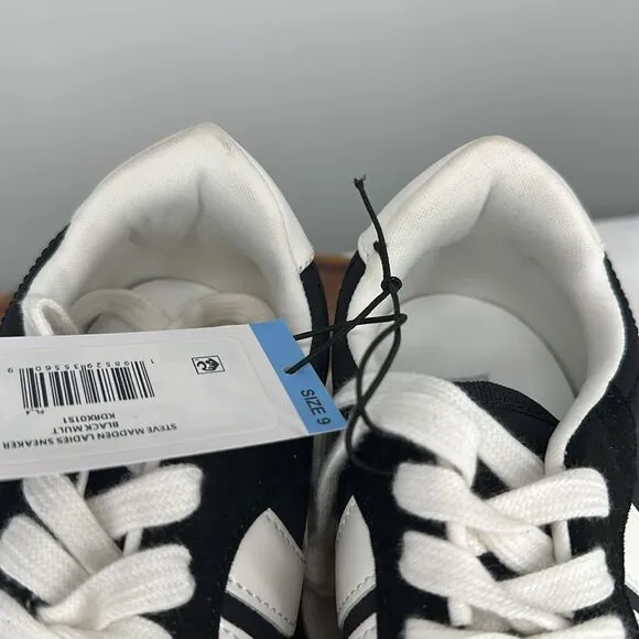 Steve Madden Shoes Wm 9 Black White Fashion Jogger Sneakers