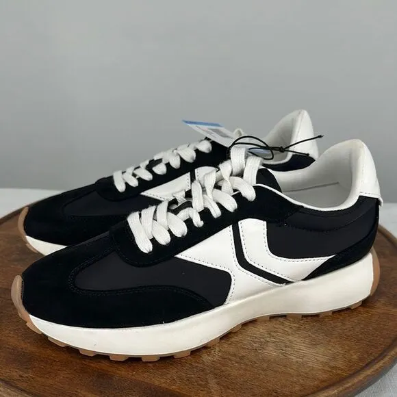 Steve Madden Shoes Wm 9 Black White Fashion Jogger Sneakers