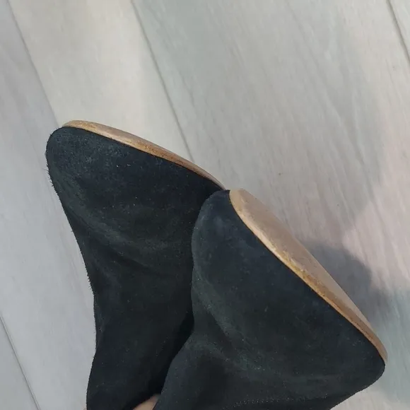 Steve Madden Women Hipster Suede Ankle Heels shoes boots sz 9B