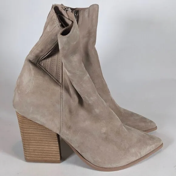 Steve Madden Women's Tan Ankle High Boots - Size 10