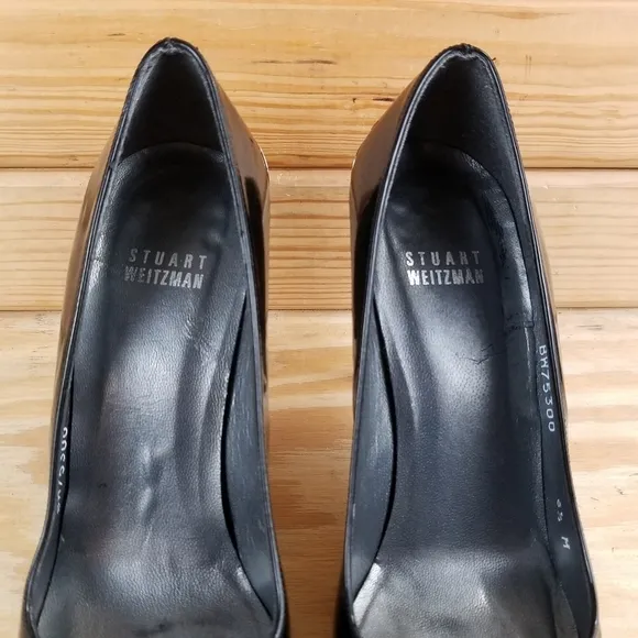 Stuart Weitzman 6.5 US Slip on Leather Stiletto High Heels Pumps