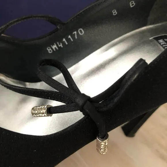 Stuart Weitzman  black velvet high heels