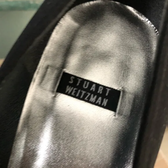 Stuart Weitzman  black velvet high heels