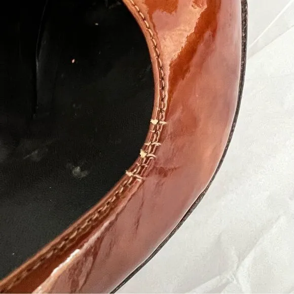 Stuart Weitzman Bronze Peeptoe Stiletto Heels Size 8 Corpcore 80s Power Dressing