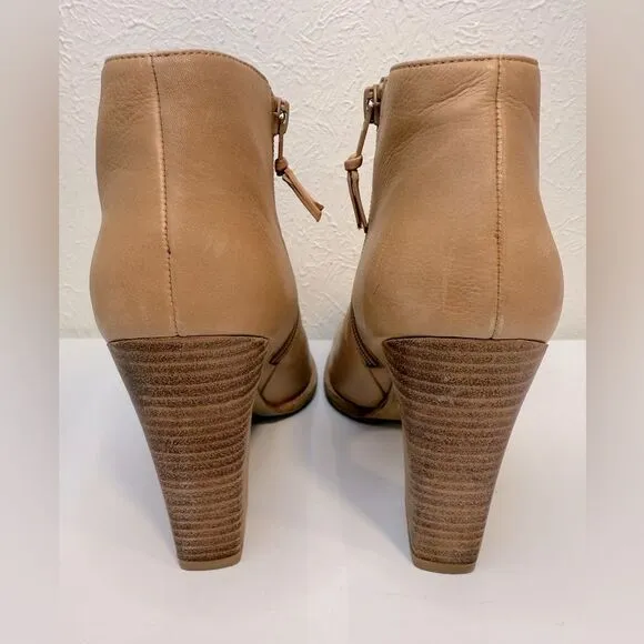 Stuart Weitzman Demigran Pecan Comfy Calf Ankle Boots, Size 8.5