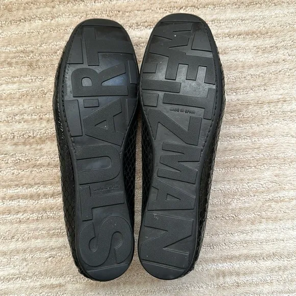 Stuart Weitzman FUELCHAIN Black Flats Loafers Shoes Size 9