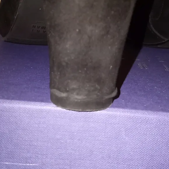 Stuart Weitzman Unique Black Suede Ankle Boots Sz. 9 w/Dust Bag &amp; Box