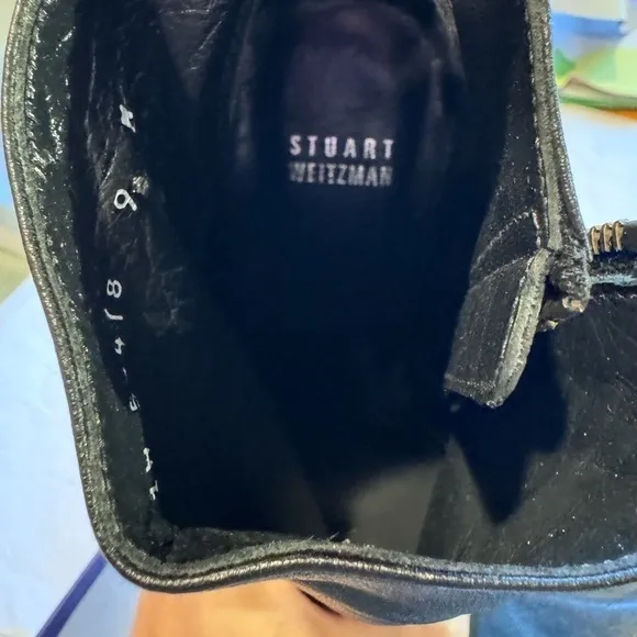 Stuart Weitzman Wantit platform Black Ankle Boots - Size 9