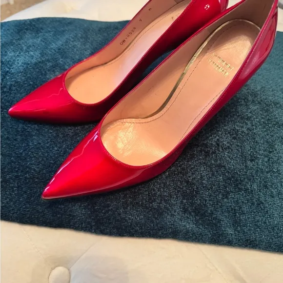 Stuart Whitman Patent Leather Red Women's Heels