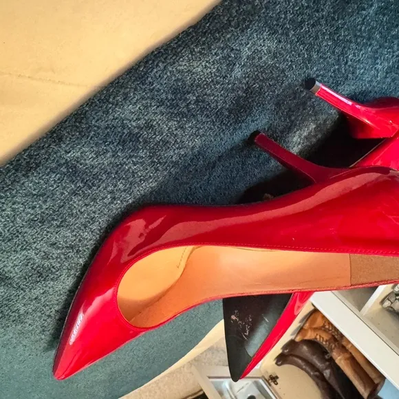 Stuart Whitman Patent Leather Red Women's Heels